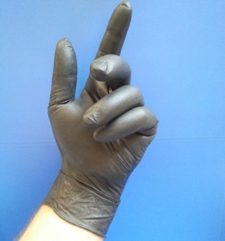 Nitril-Handschuh SAFE LIGHT (schwarz, XXL, puderfrei)