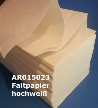Papierhandtücher 2-lagig, 24 x 23 cm (Zick-Zack-Falz, 3200 Blatt, hochweiß)