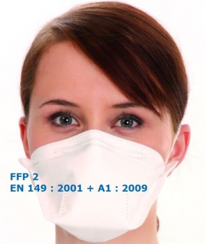 Atemschutzmaske SUPER PROTECT (FFP 2 Mundschutz, weiß)
