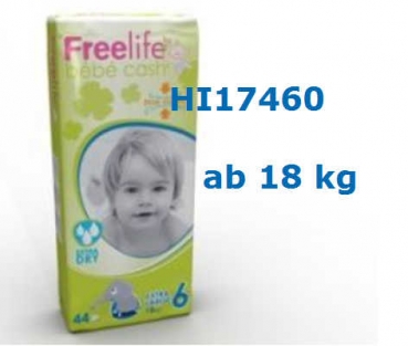 BBCash Freelife Junior, Gr. 6 (ab 18kg, 3 x Pack 44 Stück)