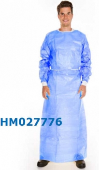 Infektionsschutz-Kittel HIGH RISK – virendicht (blau, Isolationskittel nach EN 14126)