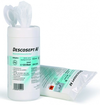 Descosept AF Wipes (Spenderdose &120 Tücher)