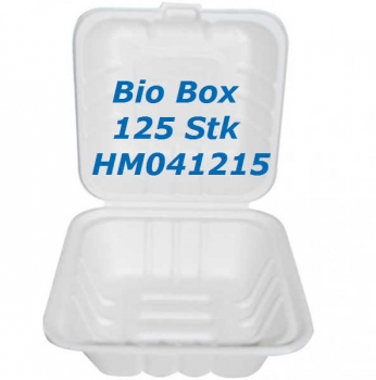 125 Stk. Hamburger Box :: Biomaterial (15,5 cm x 15 cm x 9,5 cm)
