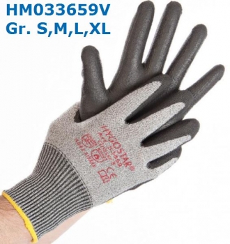 Schnittschutz-Handschuh CUT SAFE  (Schnittschutzklasse 5, 1 Paar, 24 cm, grau)