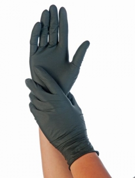 Latex-Handschuh DIABLO (puderfrei, XL,schwarz)