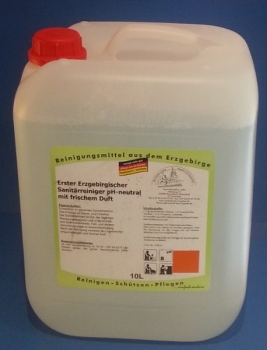 Sanitärreiniger ph-neutral, 10 Liter (mit frischem Duft, Konzentrat)