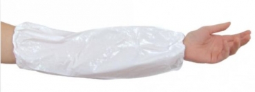 Schutzärmel PE, 40 my, 40 cm,  weiß, (Armschutz gegen Feuchtigkeit)