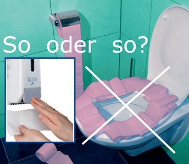 Toilettensitz Reiniger, Service (manuell oder sensor)