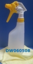 Hand - Sprühflasche - Gewerbe - komplett (Sprühkopf gelb, Flasche 600 ml)