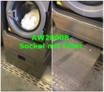 Waschmaschinen - Sockel inklusive Filter (WPR 8 • Nur für Waschmaschine m. Ventil)